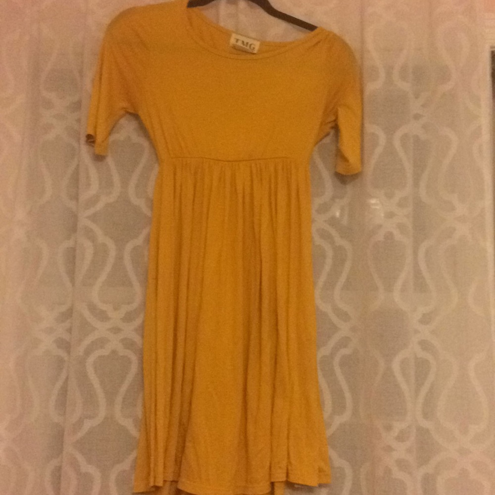 Mustard dress